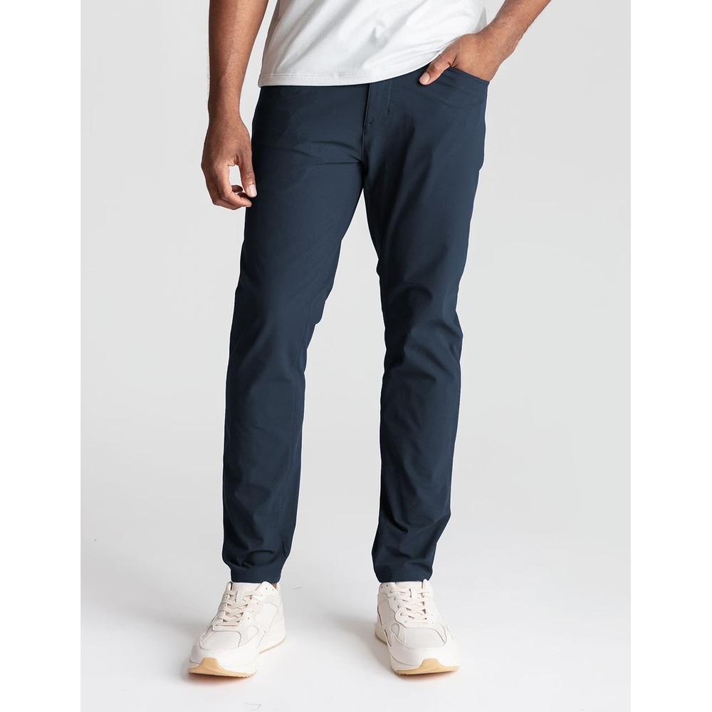 Birddogs Chino‎ Pants Mens 30x30 Navy Blue Performance Stretch Slim Fit Commuter